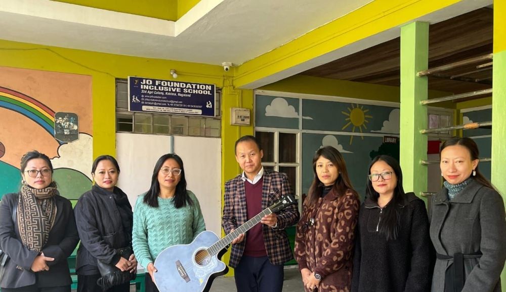 RCK officials with others during a visit to Jo Foundation Inclusive School, Kohima.